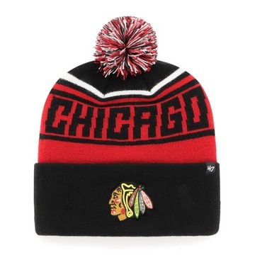 Czapka Zimowa Chicago Blackhawks Stylus 47 CUFF KNIT,uniwersalny