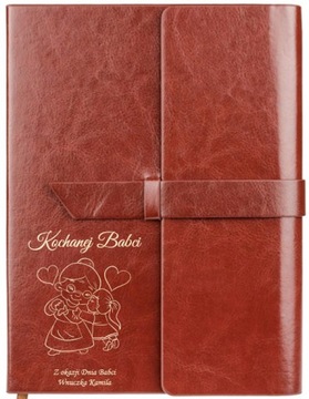 Elegancki notes PAMIĘTNIK+ Twój GRAWER dzień babci