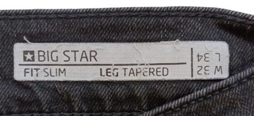 SPODNIE JEANS MĘSKIE BIG STAR ROZMIAR 34 CZARNE