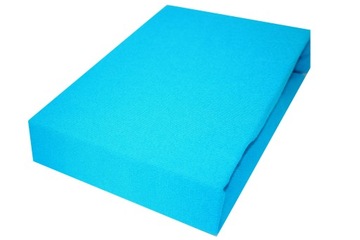 Prześcieradło 160x200cm Frotte Turkus