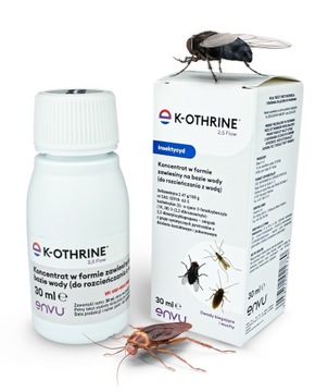 SKUTECZNY ŚRODEK OPRYSK NA MUCHY KOMARY KARACZANY K-OTHRINE 2,5 FLOW 30ML