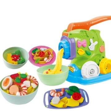 CIASTOLINA MASA PLASTYCZNA ZESTAW KREATYWNY MASZYNKA MAKARONOWA