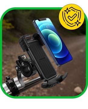 СТАБИЛЬНЫЙ ДЕРЖАТЕЛЬ ТЕЛЕФОНА ДЛЯ ВЕЛОСИПЕДА, МОТОЦИКЛА, СКУТЕРА, С ЗАМКОМ