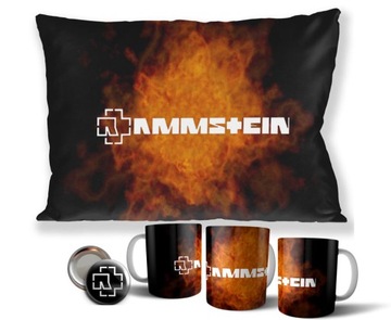 Zestaw RAMMSTEIN poduszka+kubek+GRATIS WZORY