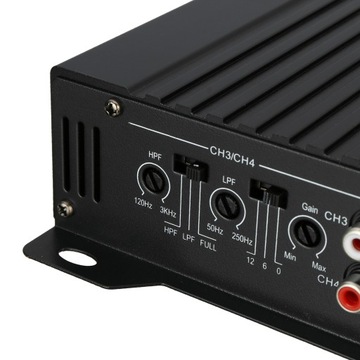 МОЩНЫЙ АВТОМОБИЛЬНЫЙ УСИЛИТЕЛЬ 4 КАНАЛА 1000ВТ ДЛЯ ДИНАМИКОВ САБВУФЕРА