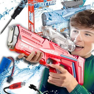 KARABIN PISTOLET NA WODĘ ELEKTRYCZNY MIOTACZ DLA DZIECI WODA AKUMULATOR