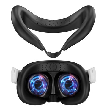 Osłona Silikonowa Ochrona Nasadka Case do Gogli Okularów VR Meta Quest 3