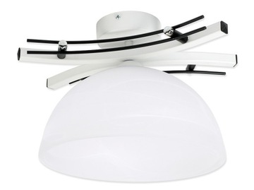 Lampa sufitowa plafon żyrandol 1xE27 klosz szklany