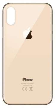 Klapka Plecki Tył iPhone XS Max złoty Gold Duże oczko BIG HOLE