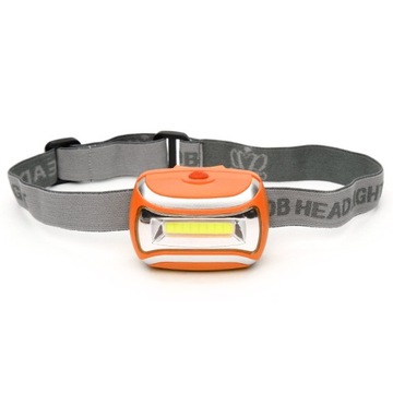 Mini latarka czołowa COB LED 3 tryby oświetlenia z