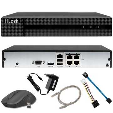Комплект IP-наблюдения 5 Мп 4x PoE IPCAM-B5 IP-камера HiLook без кабеля 1 ТБ
