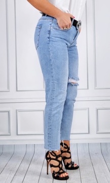 Spodnie Jeansy Plus size Jeansowe BOYFRIENDY 7/8