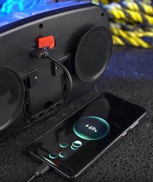 СТРОБОСКОП ПЕТУХ ПОЛИЦЕЙСКИЙ ЛУЧ LED синий красный МАГНИТ POWERBANK