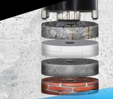 АЛМАЗНАЯ КОРОНОЧНАЯ ПИЛА РЕЗКА ПО Сегментированному бетону 102 мм 5T + АДАПТЕР SDS-PLUS