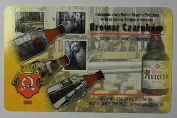 KALENDARZYK LISTKOWY 2002 PIWO BROWAR CZARNKÓW