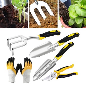 Наборы садового инвентаря для выращивания рассады цветов.