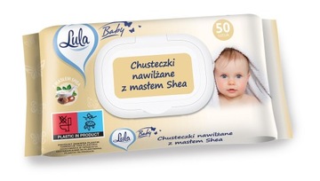 LULA Baby Chusteczki nawilżane dla niemowląt i dzieci - z masłem Shea 1op.-
