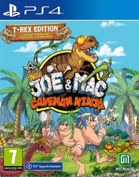 New Joe & Mac Caveman Ninja T-Rex Edition PS4
