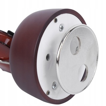 Скрипка в форме вращающейся деревянной музыкальной шкатулки.