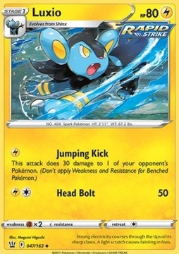 Karta Pokemon Luxio (BST 47)