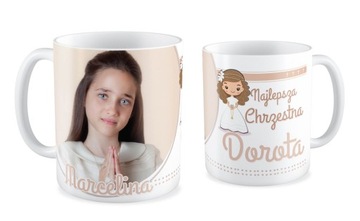 KUBEK I KOMUNIA ŚWIĘTA PODZIĘKOWANIA CHRZESTNI