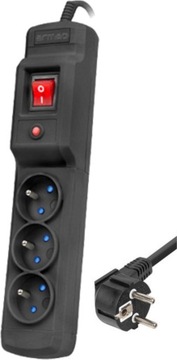 LISTWA ZASILAJĄCA ARMAC MULTI M3 5M CZARNA 2300W