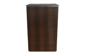 Корпус для садового мусорного бака из техноротанга РД06