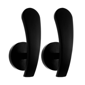 2шт Элегантные держатели для штор, крючки для завязок с винтами, черные