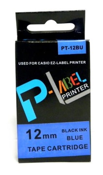 Taśma do Casio PT-12BU do XR-12BU 12mm czar