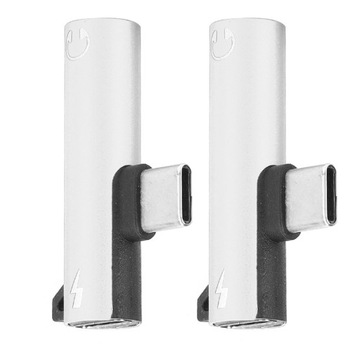 2 шт. 2 в 1 типа 3,5 мм, вспомогательный аудиокабель, зарядное устройство, распределитель гарнитуры a