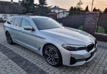 BMW Seria 5 G30-G31 Touring Facelifting 3.0 530d 286KM 2021 BMW Seria 5 Lift 3.0D 286 PS Mild hybrid Zadbane Niski przebieg Serwis ASO, zdjęcie 3