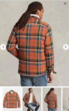 Polo Ralph Lauren kurtka / koszula męska w krate S 100% bawelna NOWA