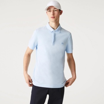 Lacoste polo błękitne t-shirt bluzka M