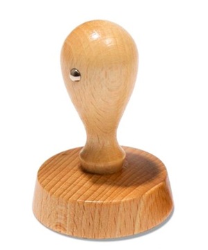 Pieczątka okrągła uchwyt drewniany kołek śr. 55 mm