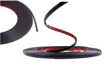 Listwa samoprzylepna dekoracyjna ozdobna CZARNA MAT 12 mm - 8metrów 12mm/8m
