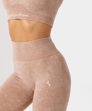 СПОРТИВНЫЕ ЛЕГГИНГИ, ПЛОТНЫЙ МАТЕРИАЛ, БЕЖЕВЫЕ ФИТНЕС-ТРЕНИРОВКИ - M