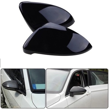 Накладки на зеркала VW GOLF 7 MK7 VII GTI R GTD GLOSS BLACK R-LINE