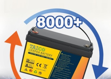 БАТАРЕЯ 12 В, 100 Ач, литиевая батарея BMS LiFePO4 TAICO для кемпинга на лодке