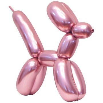 Balony do modelowania platynowe rose gold