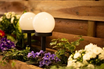 12x светодиодный светильник Sphere LED SOLAR, белый, 10 СМ