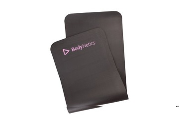 КОВРИК ДЛЯ ФИТНЕСА КОВРИК ДЛЯ ТРЕНИРОВОК ТОЛЩИНА 1 СМ ЧЕРНЫЙ + РОЗОВЫЙ