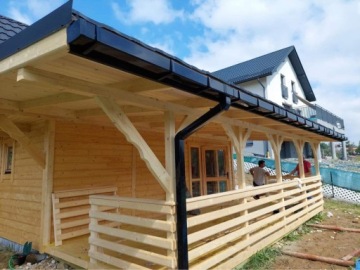 ТРУБА КРУП ПВХ КВАДРАТНАЯ 80 ral 7016, длина 4м ГРАФИТ