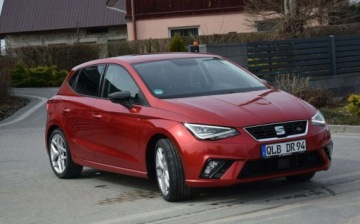 Seat Ibiza IV Hatchback 5d Facelifting 1.0 EcoTSI 95KM 2017 Seat Ibiza 1.0 TSI FR Navi Led 2 KPL KOL Grzane Fotele Tempomat Sprowadzony