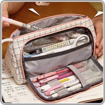 МНОГОФУНКЦИОНАЛЬНЫЙ пенал, чехол с тремя отделениями для цветных карандашей, фломастеров, косметики