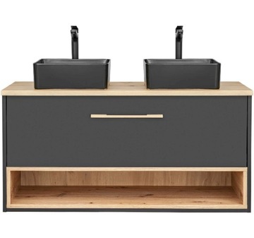 Szafka pod umywalkę 120 BORNEO COSMOS 854 z blatem