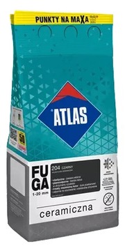 Fuga Ceramiczna 204 Czarny 5kg Atlas