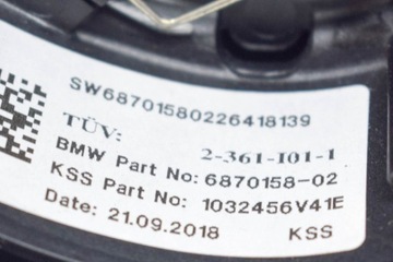 BMW I3 I01 KOŽENÁ VOLANT 6870158 2019