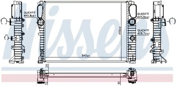 62797A CHLADIČ VODY MERCEDES E W211 02-