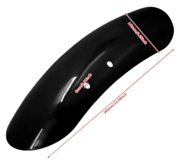 КОРОТКОЕ ПЕРЕДНЕЕ КРЫЛО HARLEY SPORTSTER 48 XL1200X ЧЕРНЫЙ СВЕТЯЩИЙСЯ