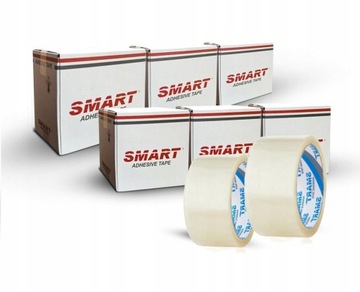 ЛЕНТА УПАКОВОЧНАЯ 48/50 ПРОЗРАЧНАЯ SMART ПРОЧНАЯ КЛЕЙКА